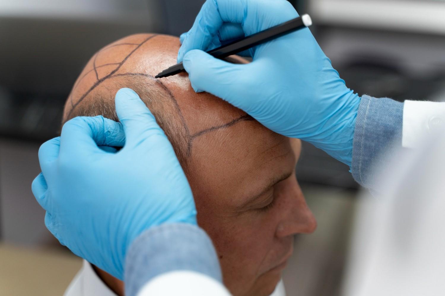 scalp micropigmentation hair transplant scars