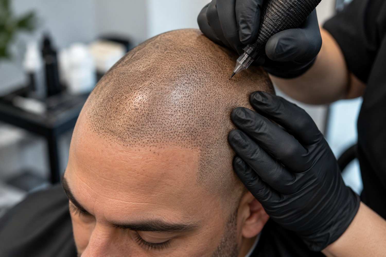 scar texture of scalp micropigmentation
